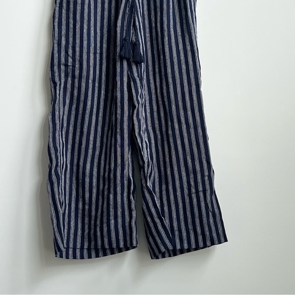 New Banana Republic Pants Linen Wide Leg Tassel Drawstring Pull On Boho Beach XS - Picture 4 of 11